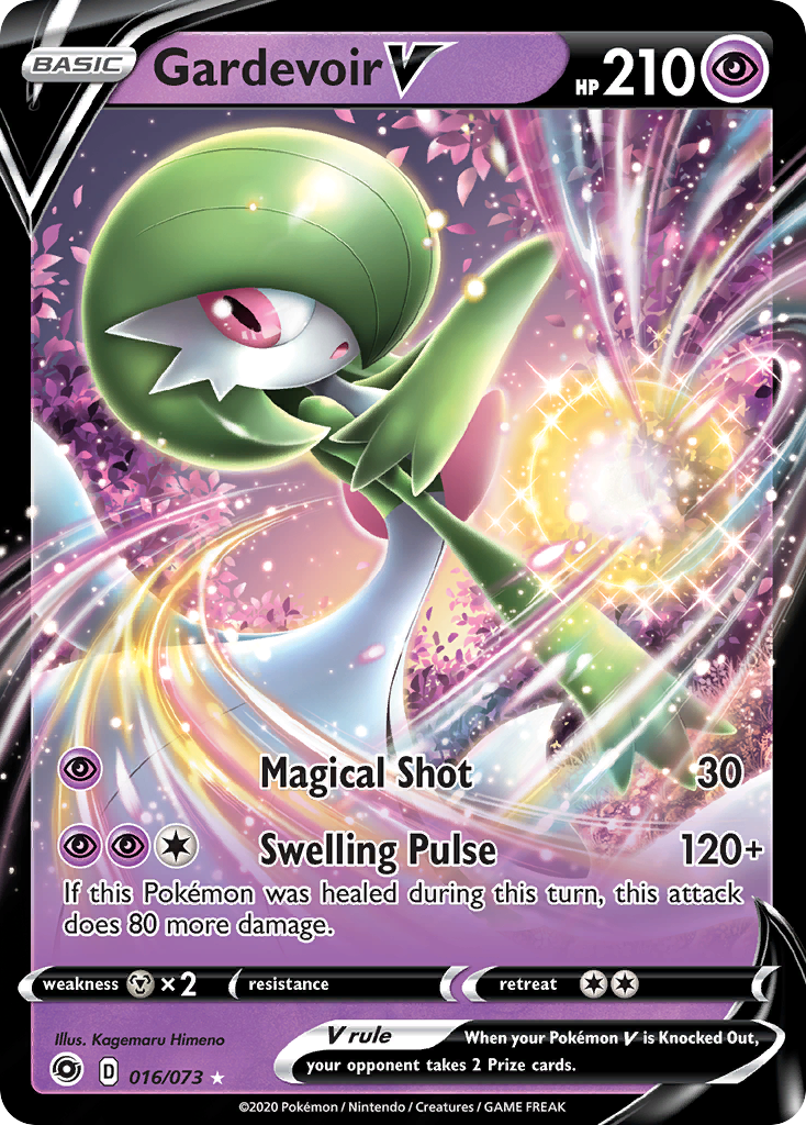 Pokémonkaart 016/073 - Gardevoir V - Champion's Path - [Rare Holo V]