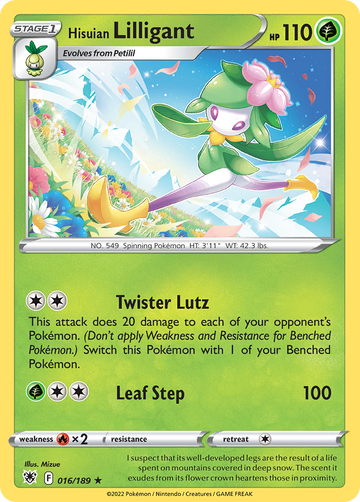 016/189 - Hisuian Lilligant - [Rare Holo]