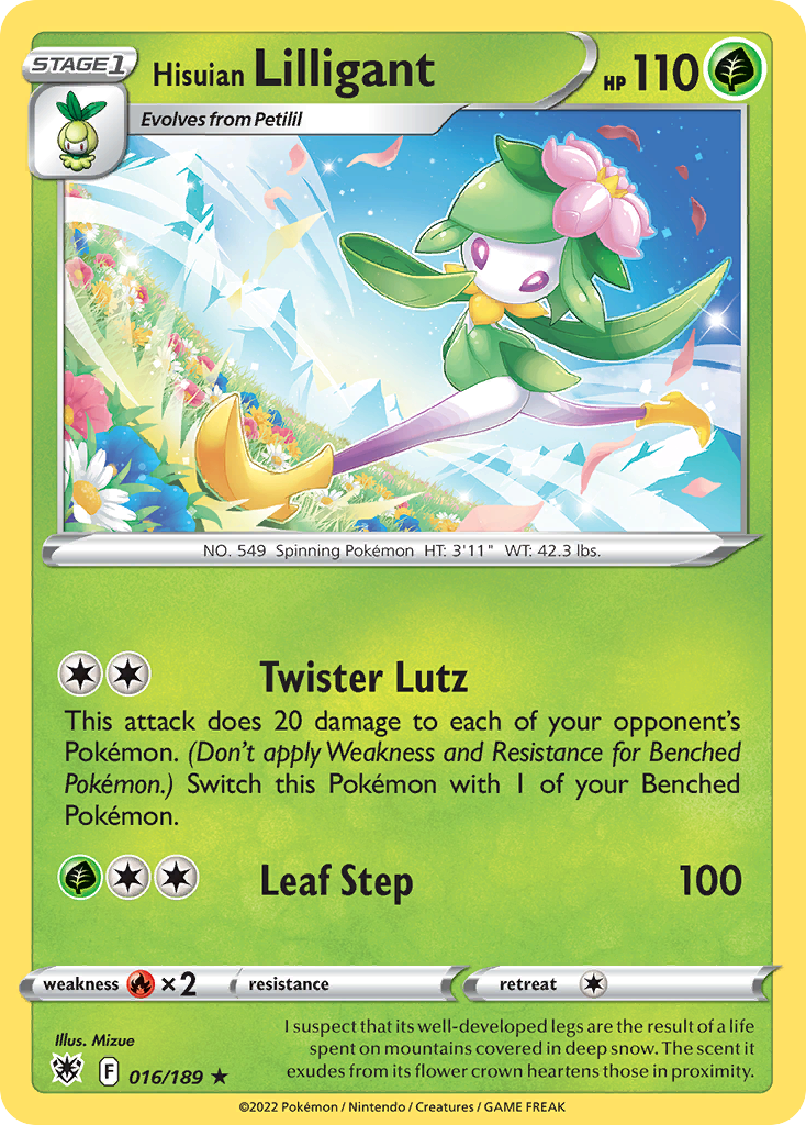 016/189 - Hisuian Lilligant - [Rare Holo] - Reverse Holo