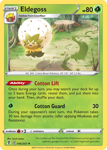 016/203 - Eldegoss - Reverse Holo - [Rare]