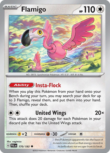 170/193 - Flamigo - [Uncommon] - Reverse Holo