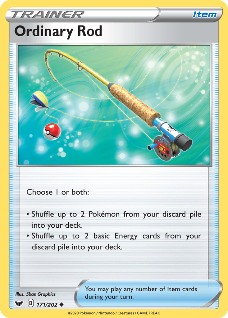 Pokémonkaart 171/202 - Ordinary Rod - Sword & Shield - [Uncommon]