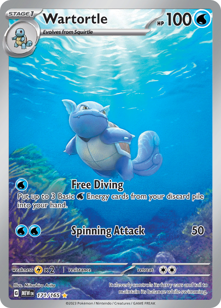 171/165 - Wartortle - [Illustration Rare]