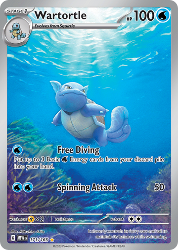 171/165 - Wartortle - [Illustration Rare]