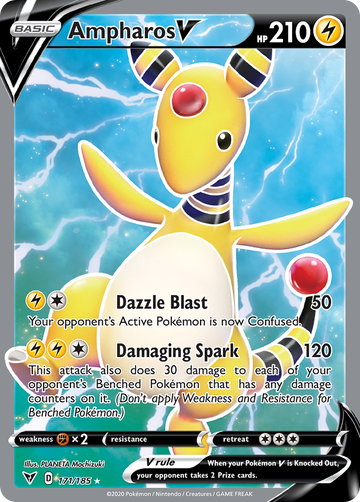 171/185 - Ampharos V - [Rare Ultra]