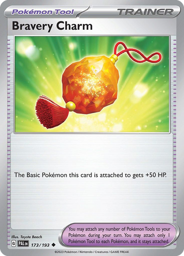 173/193 - Bravery Charm - [Uncommon] - Reverse Holo