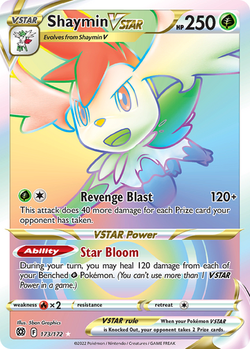 173/172 - Shaymin VSTAR - [Rare Rainbow]