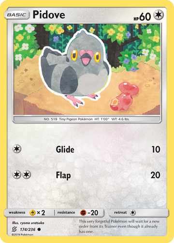 174/236 - Pidove - [Common] - Reverse Holo