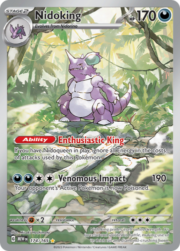 174/165 - Nidoking - [Illustration Rare]