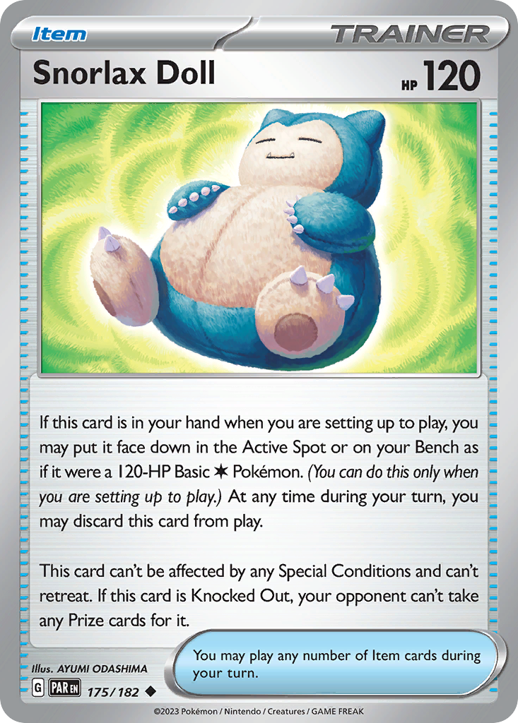 175/182 - Snorlax Doll - [Uncommon] - Reverse Holo-Pokemeister