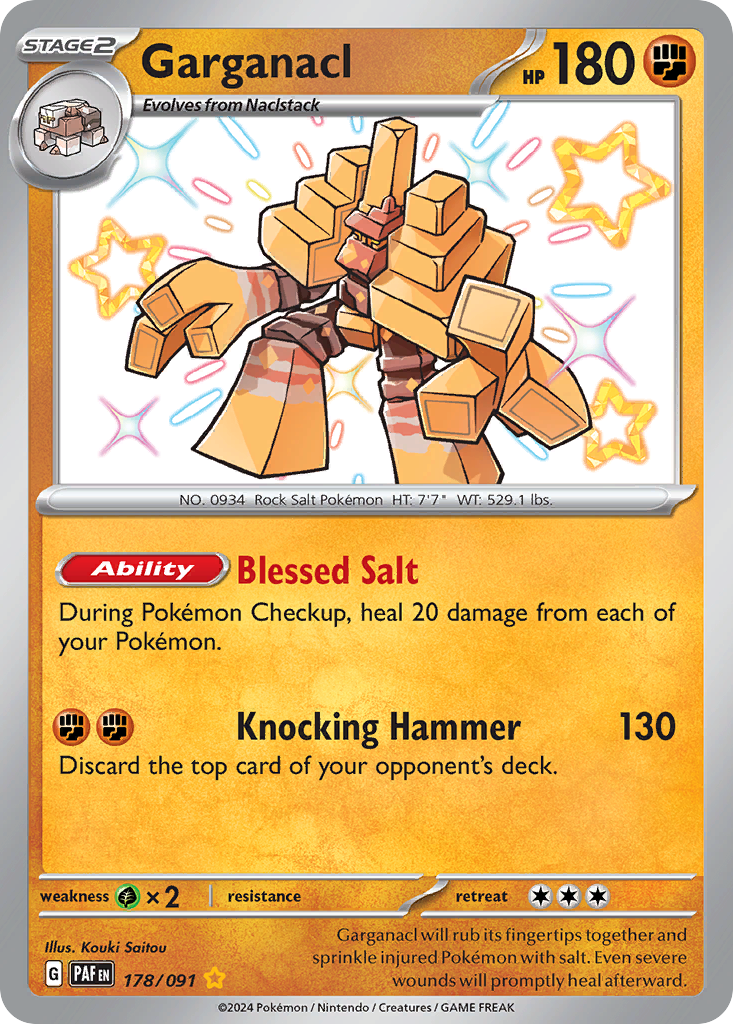 178/091 - Garganacl - [Shiny Rare]