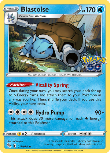 017/078 - Blastoise - [Rare Holo]