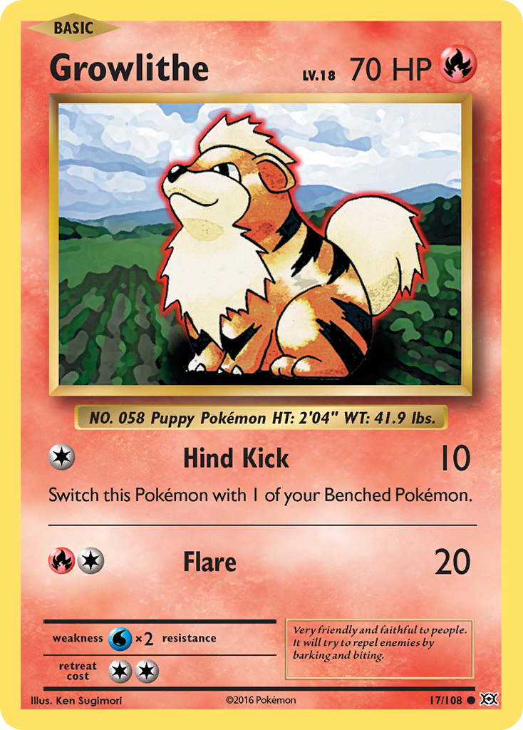 17/108 - Growlithe - [Common]