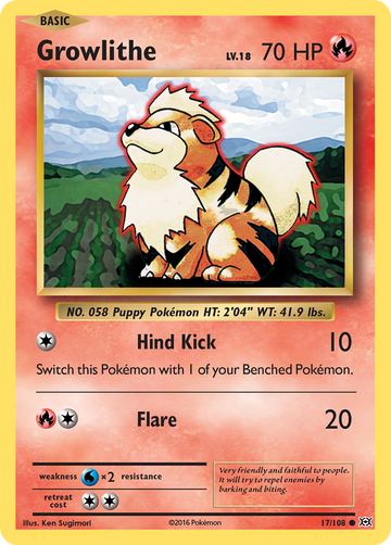 17/108 - Growlithe - [Common]