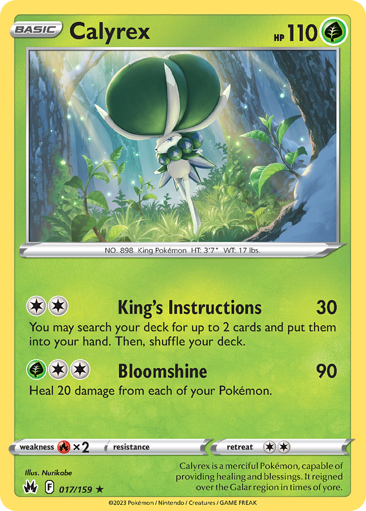 017/159 - Calyrex - [Rare Holo] - Reverse Holo