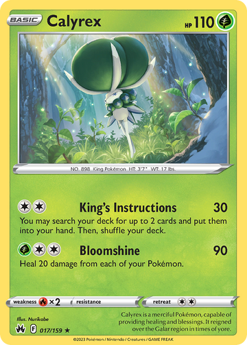 017/159 - Calyrex - [Rare Holo] - Reverse Holo
