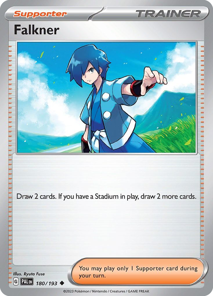 180/193 - Falkner - [Uncommon] - Reverse Holo
