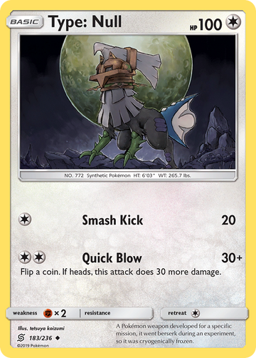 183/236 - Type: Null - [Uncommon] - Reverse Holo