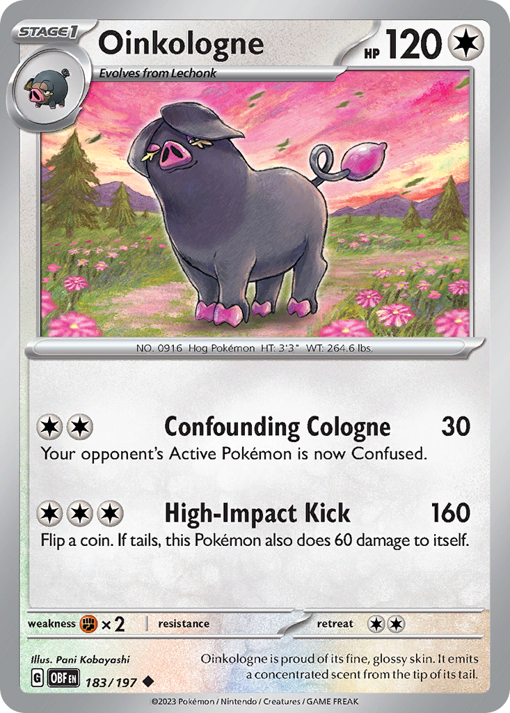 183/197 - Oinkologne - [Uncommon] - Reverse Holo