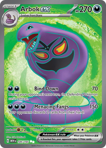 185/165 - Arbok ex - [Ultra Rare]