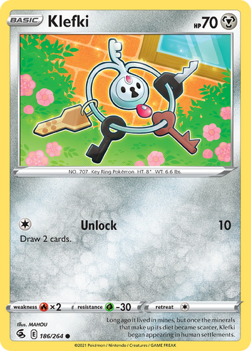 186/264 - Klefki - Reverse Holo - [Common]