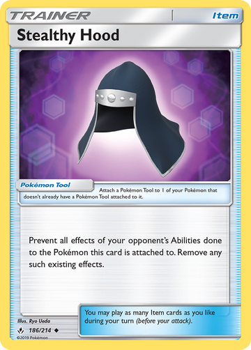 186/214 - Stealthy Hood - [Uncommon] - Reverse Holo