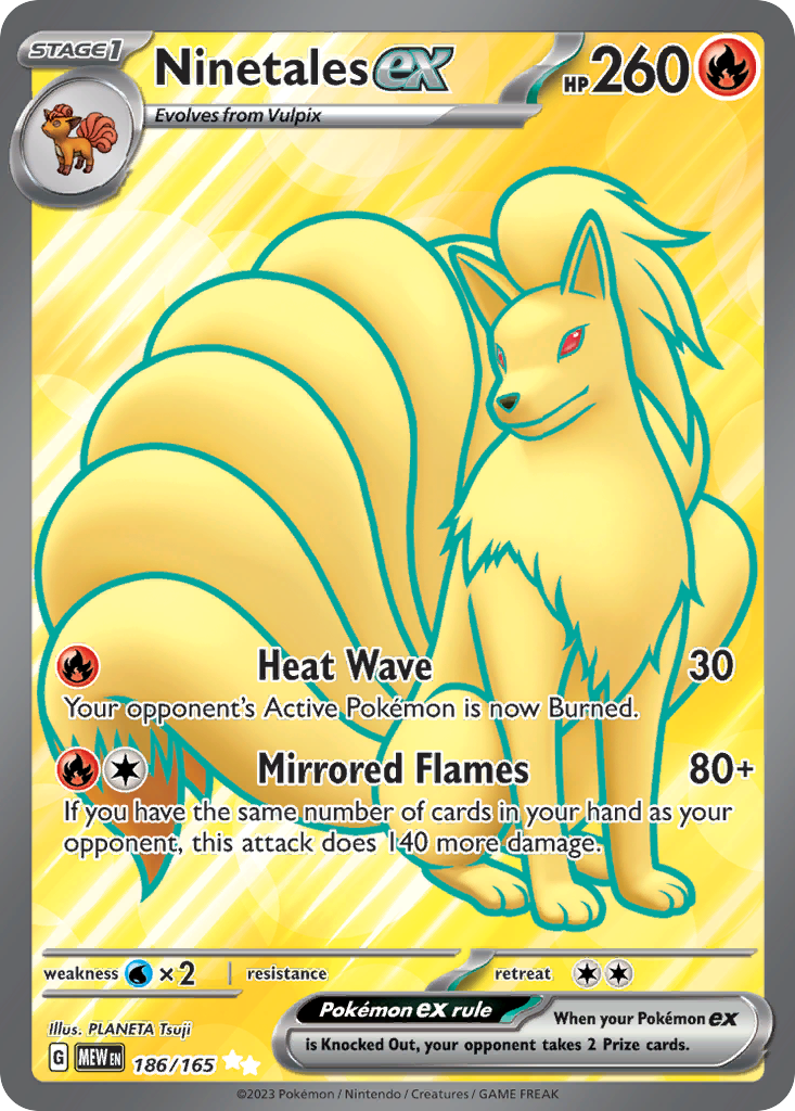 186/165 - Ninetales ex - [Ultra Rare]