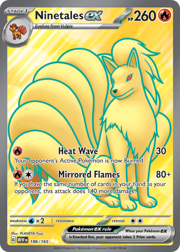 186/165 - Ninetales ex - [Ultra Rare]