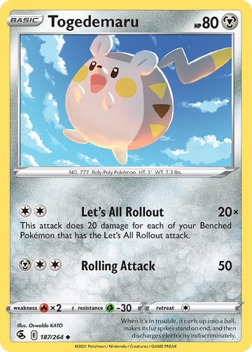 187/264 - Togedemaru - [Uncommon]