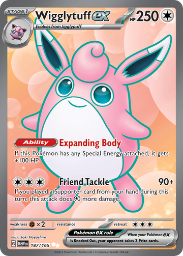 187/165 - Wigglytuff ex - [Ultra Rare]