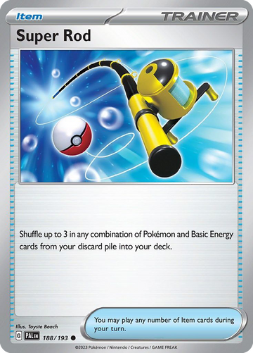 188/193 - Super Rod - [Common] - Reverse Holo