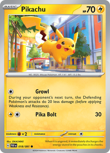 018/091 - Pikachu - [Common] - [Reverse Holo]