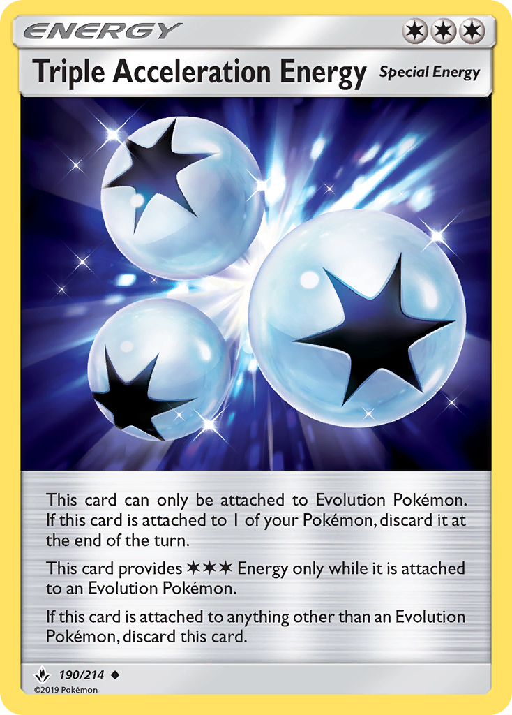 Pokémonkaart 190/214 - Triple Acceleration Energy - Unbroken Bonds - [Uncommon]