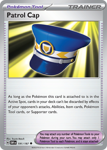 191/197 - Patrol Cap - [Uncommon] - Reverse Holo