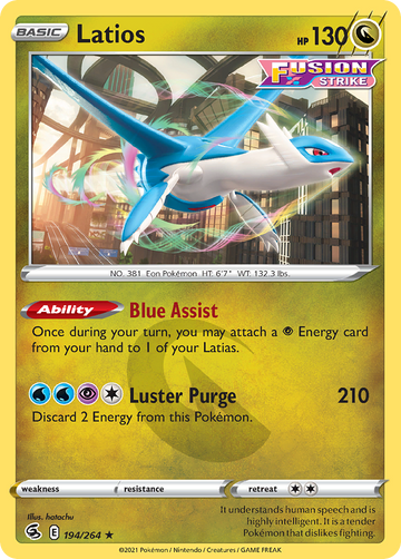 194/264 - Latios - Reverse Holo - [Rare]