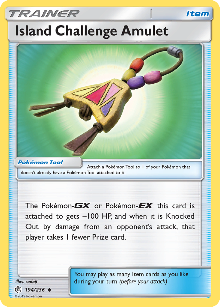 Pokémonkaart 194/236 - Island Challenge Amulet - Cosmic Eclipse - [Uncommon]