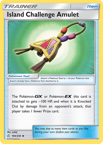 194/236 - Island Challenge Amulet - [Uncommon] - Reverse Holo