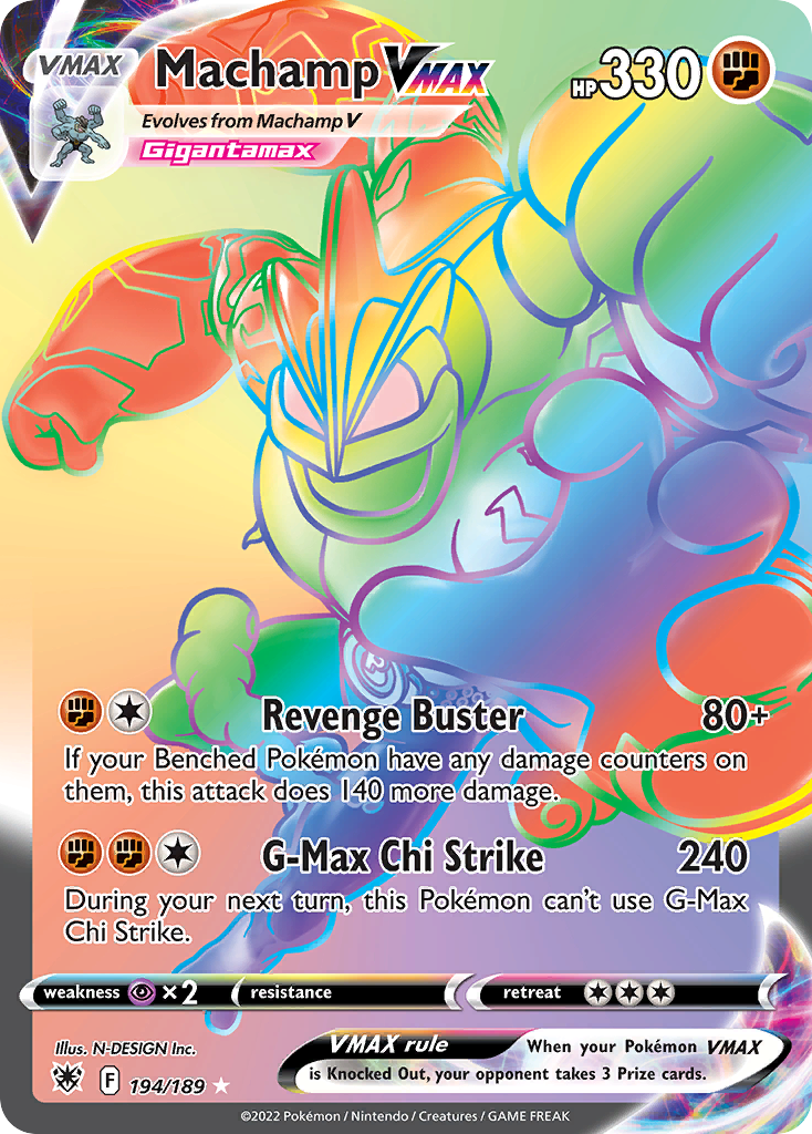 194/189 - Machamp VMAX - [Rare Rainbow]