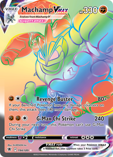 194/189 - Machamp VMAX - [Rare Rainbow]