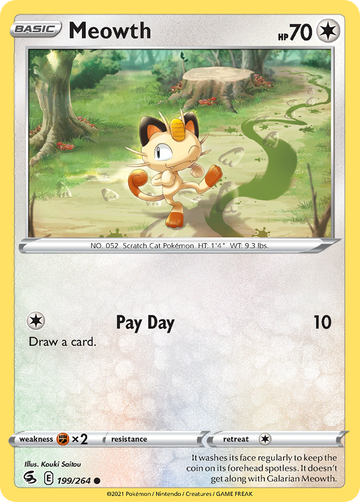 199/264 - Meowth - [Common]