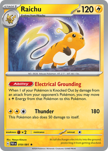 019/091 - Raichu - [Rare] - [Reverse Holo]