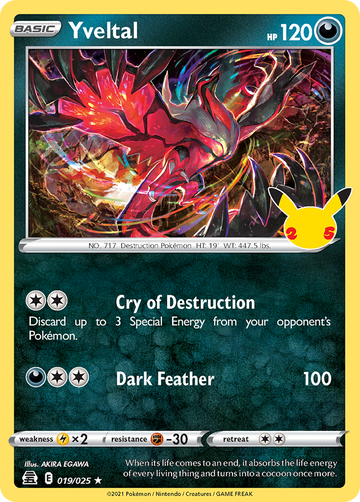 019/025 - Yveltal - [Rare]