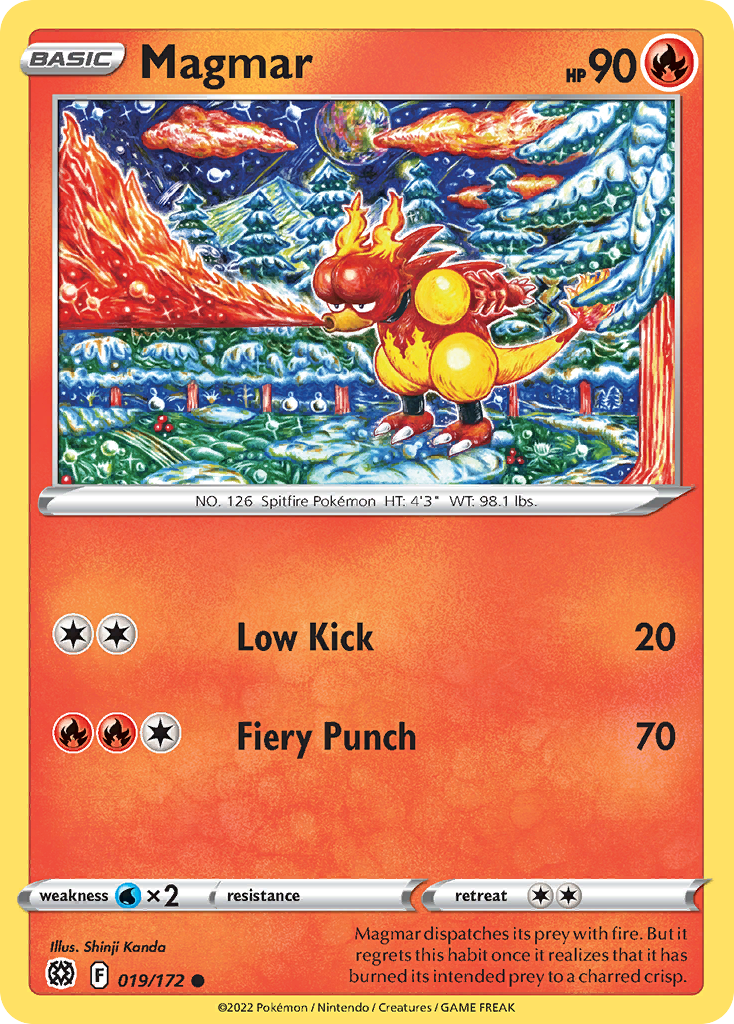 019/172 - Reverse Holo - Magmar - [Common]