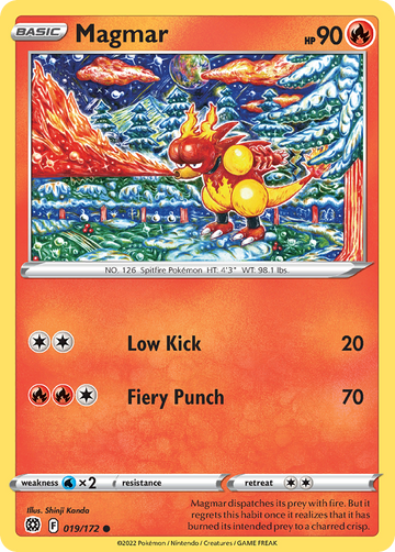 019/172 - Reverse Holo - Magmar - [Common]