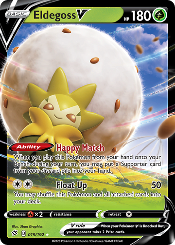 019/192 - Eldegoss V - [Rare Holo V]