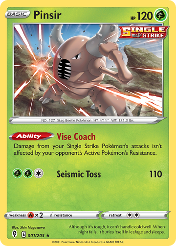 001/203 - Pinsir - [Rare]