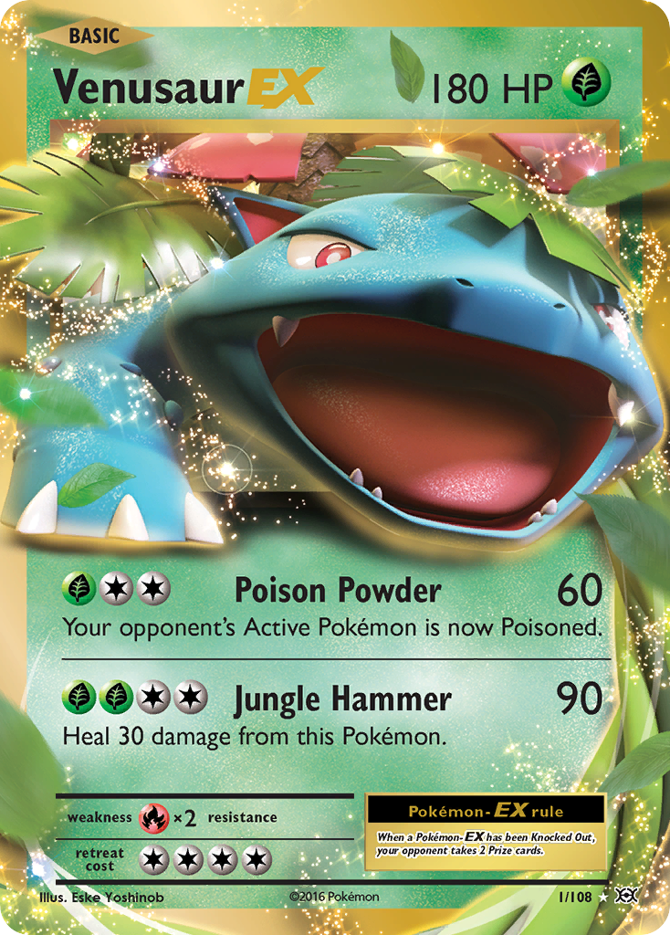 1/108 - Venusaur-EX - [Rare Holo EX]