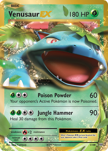 1/108 - Venusaur-EX - [Rare Holo EX]