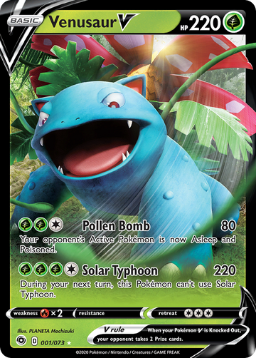 001/073 - Venusaur V - [Rare Holo V]