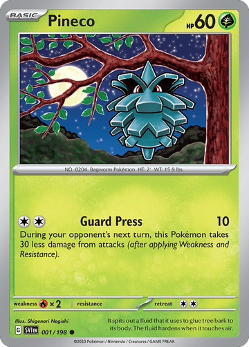 001/198 - Pineco - [Common] - Reverse Holo